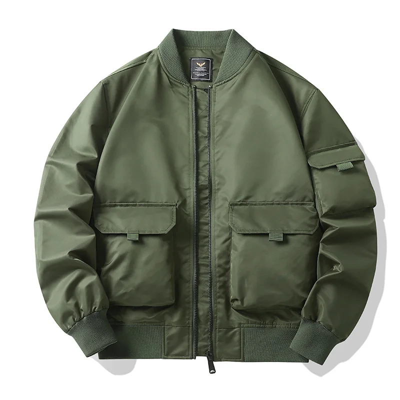 2026 New High-Quality Work Jacket Spring-Autumn Tough Guy Coat Air Force MA1 Pilot Men's Aviation Jacket Asian Size