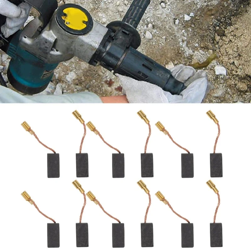 

20Pcs Carbon Motor Brush 5x8x15mm Copper Accessory Set Kit For Drill Grinder Machine