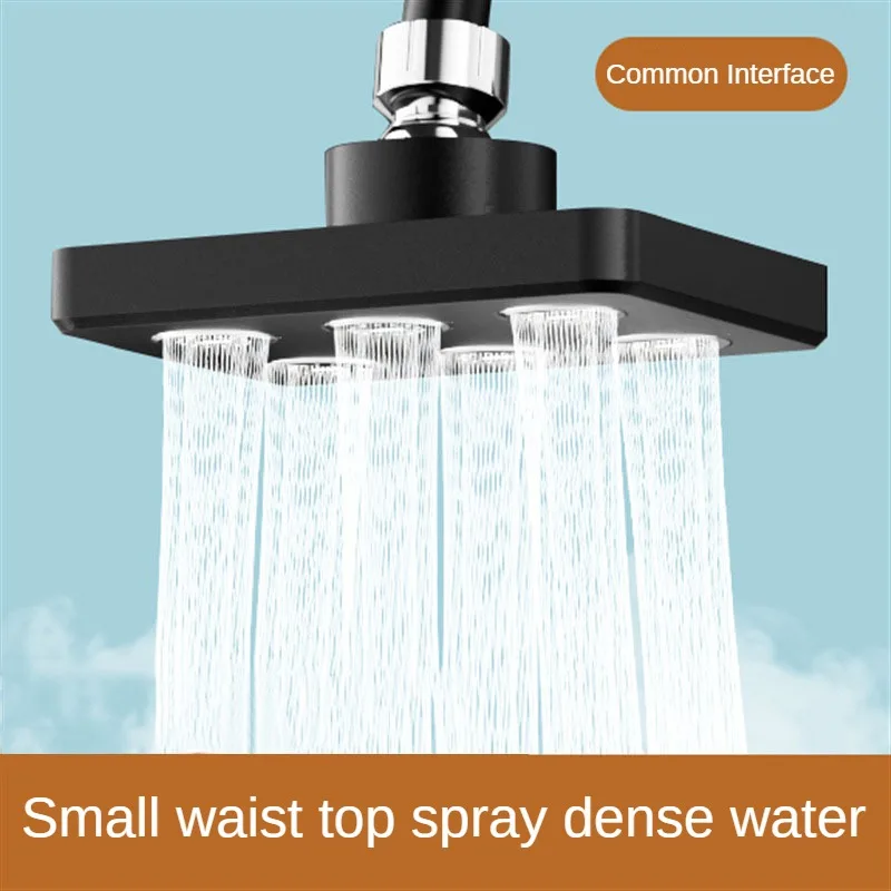 High Pressure Mini Rainfall Shower Head, Rainshower High Pressure Magic Water Flow Shower Head Water Saving Bathroom Accessories