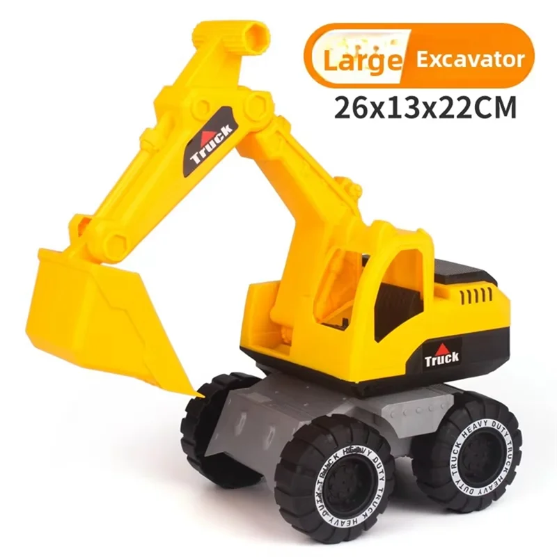 FBIL-Set di veicoli di ingegneria di grandi dimensioni per bambini Escavatore per terreno inerziale Anti-Colion Carico di sabbia Scarico