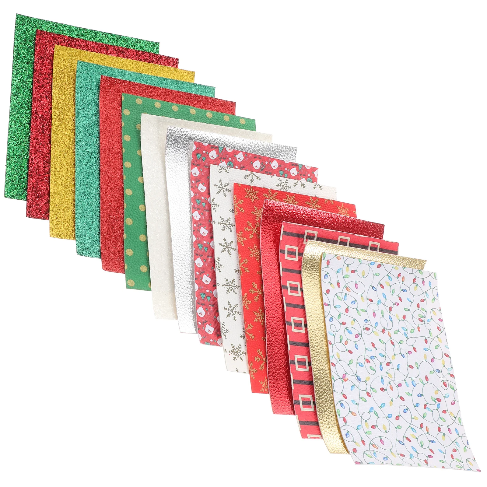 

15 Pcs Christmas Fabric Supplies Hair Accessories Materials Earrings Making Part Chip DIY Accessory