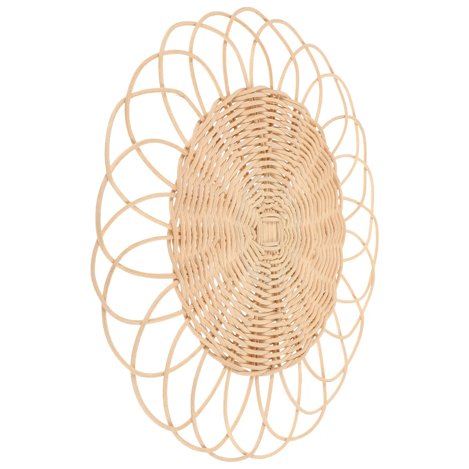 

Rattan Pot Holder Woven Coaster 28cm Reusable Placemat Soup Basin Potholder Cup Mat Drink Coasters Table Place Mats Home Decor