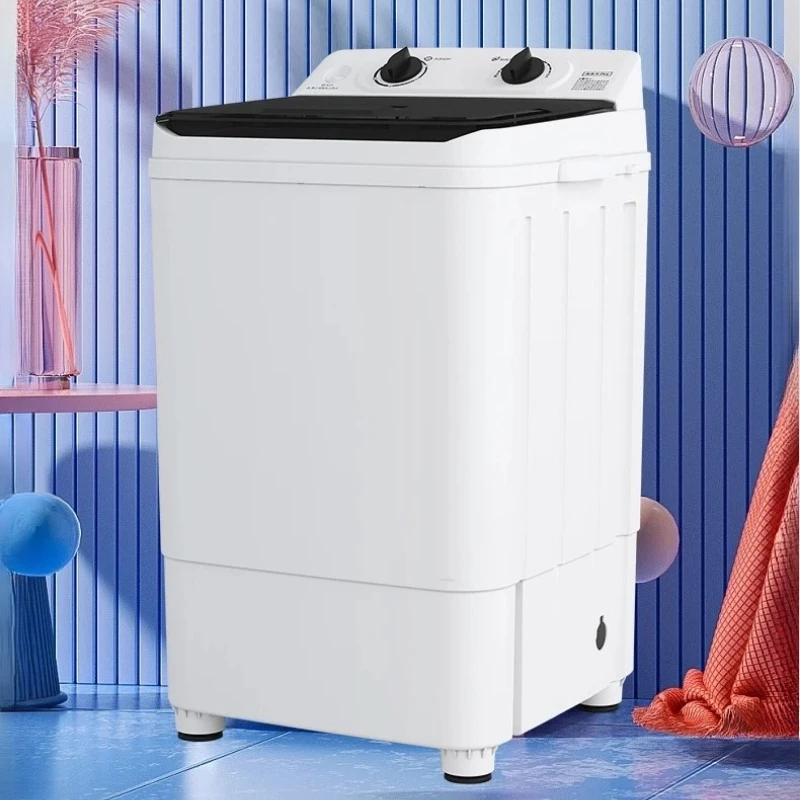 Small Semi Automatic Top Load Washer All-in One Wash  Spin Large Capacity for Home/Apartment/Rental  portable washing machine