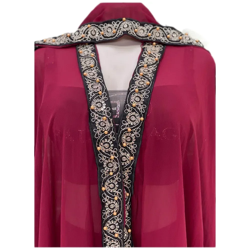 Marrocos abaya kaftan dubai com capuz maxi vestido manga morcego farasha kaftan muçulmano feminino africano aberto quimono boubou noite longo robe