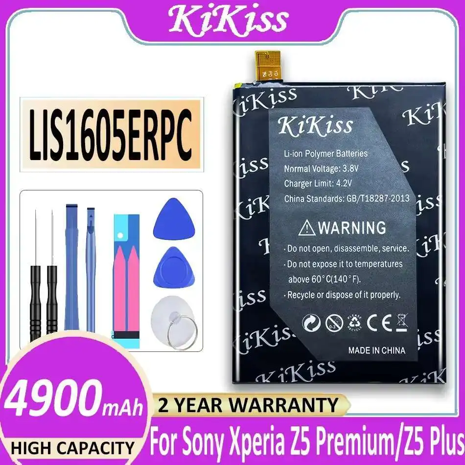 

4900mAh Mobile Phone Battery For Sony Xperia Z5P Z5 Plus Premium Dual E6883 E6853 High-Capacity LIS1605ERPC