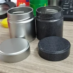 10pcs Mini Round Tin Jar Tea Powder Container Empty Box Portable Packaging