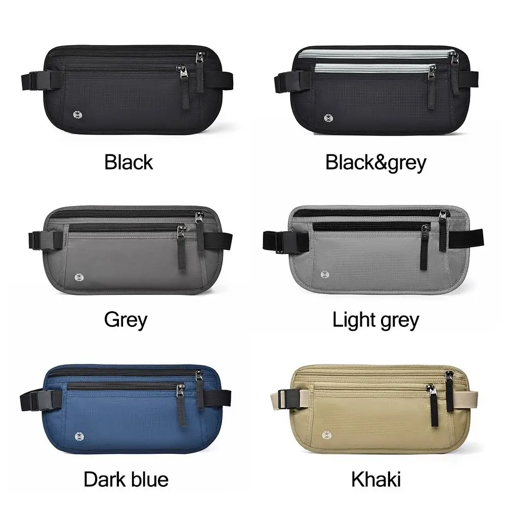 حقيبة جواز سفر ضد السرقة ، حقيبة هاتف ، حقيبة تخزين للسفر ، حقيبة خصر متعددة الألوان ، محفظة ركض ، أمان