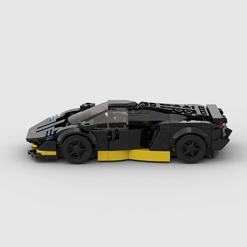 Compatible with Lego small particles racing vehicle MOC building block educational toy model assembly foreign trade wholesale