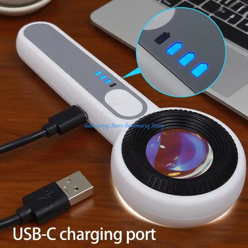 573B Portable Identification Magnifier with Integrated Lighting System for Jewelry