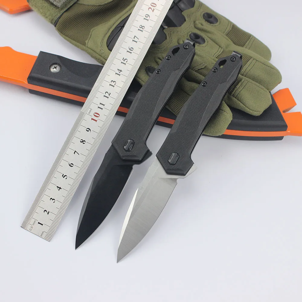 KS 2041 Pocket Flipper Knife D2 Steel Military Tactical Folding knives Outdoor Hunting Fishing Survival Knife for Men EDC Tools