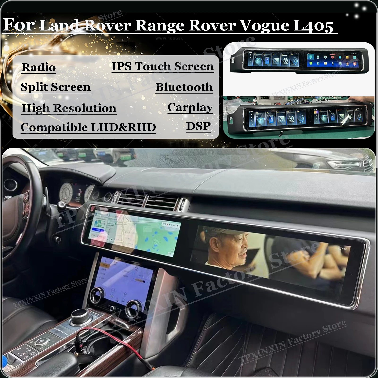 

Car Radio With Android Automotive Multimedia For Land Rover Range Rover Vogue L405 2013-2019 GPS Navi Stereo Receiver Head Unit