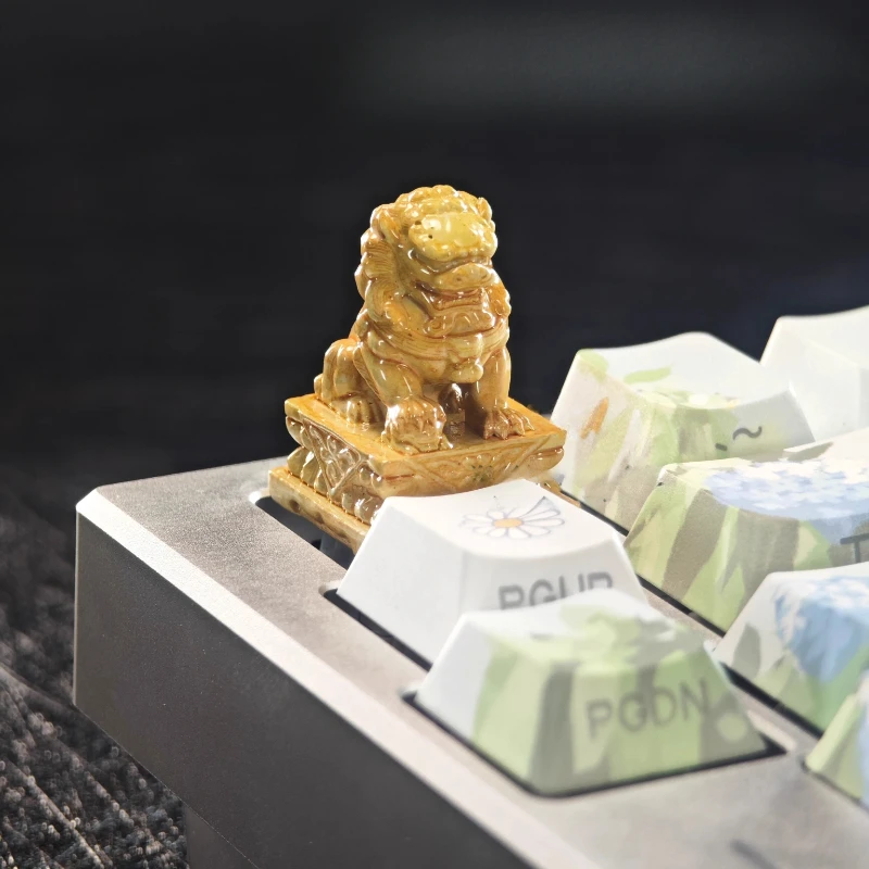 Ancient Style Lion Keycap Resin Artisan Keycaps for Mechanical Keyboard Accessories 3D Printing Custom Keyboard Caps MX Switch