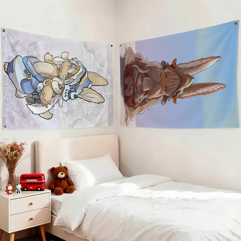 Made in Abyss Cute Nanachi Flag Suitable For Party Club Outdoor Interior Wall Decoration Banner Fans Gift