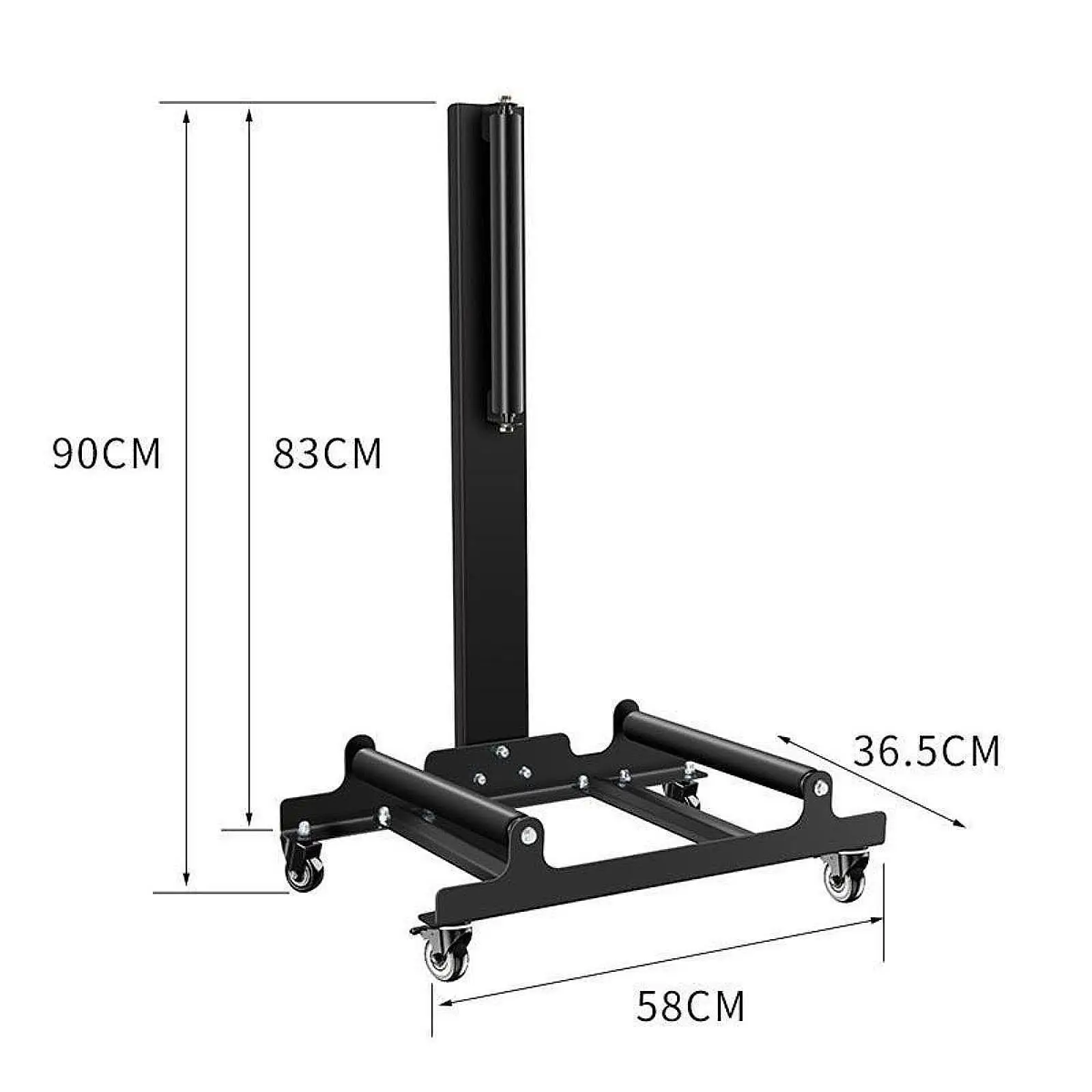 Wheel Cleaning and Polishing Stand 360 Rotating Rollers Heavy Duty Steel for Professional Detailers and DIY Tire Maintenance