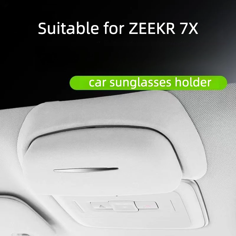 For ZEEKR 7X 2025 2026 Overhead Roof Sunglasses Storage Box Car Roof Glasses Case Interior Modification Replacement Accessories