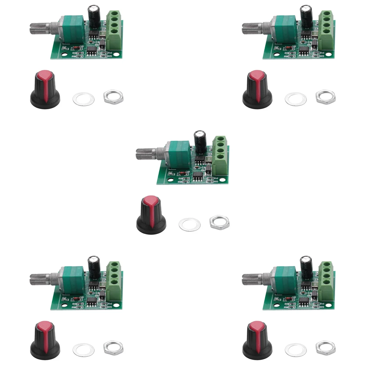 5PC DC 1.8V 3V 5V 6V 12V 2A PWM Motor Speed Controller Low Voltage Motor Speed Controller Adjustable Drive Module