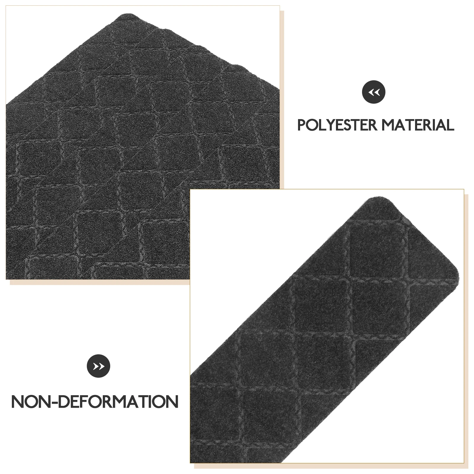

5pcs Anti Slip Stair Treads Self Adhesive Carpet Mats Pattern for Wooden Steps Indoor Staircase Runner Durable