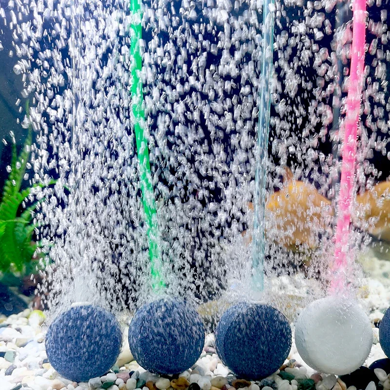 40/50/60/70/80/10/12/15mm Aquarium Fish Tank Air Stone Oxygen Aerator Increasing Air Bubble Pond Pump Hydroponic Oxygen acuarios