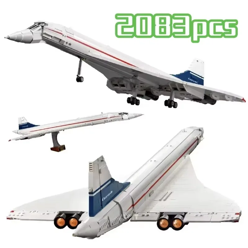2083 pieces Airbus Concorde passenger plane building blocks home decor party supplies gift building model educational toy gift