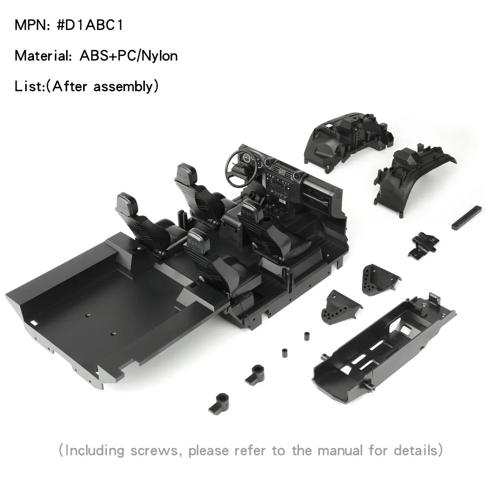 Plastic Simulatie 324/313mm 5 Deuren Monocoque Auto Shell voor 1/10 RC Crawler Auto Traxxas TRX4 Defender RD110 Wagon Diy Onderdelen