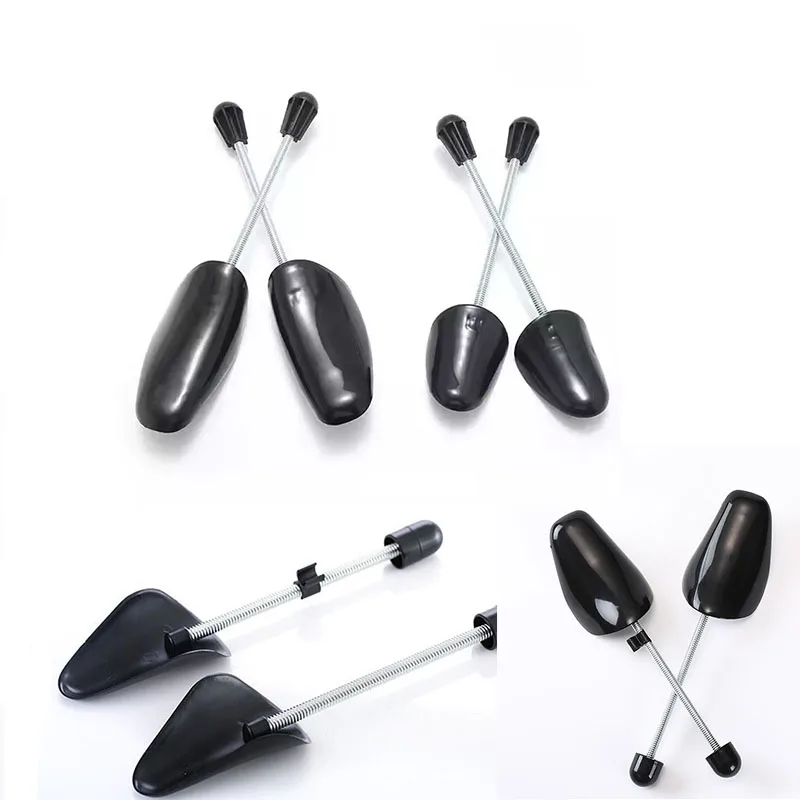 

1 Pair of Men's and Women's Plastic Spring Shoe Spacers Adjustable Length Black Plastic Shoe Shaper Shoe Stretcher Holder