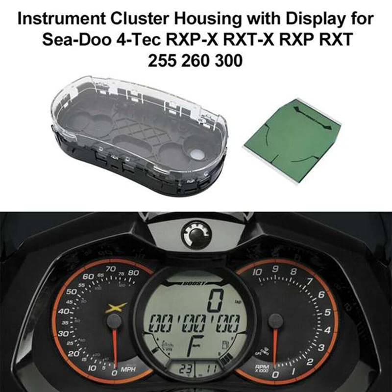 Instrument LCD Panel Housing Kit For BRP Seadoo 4-TEC RXP RXT GTX GTI GTR Instrument Case