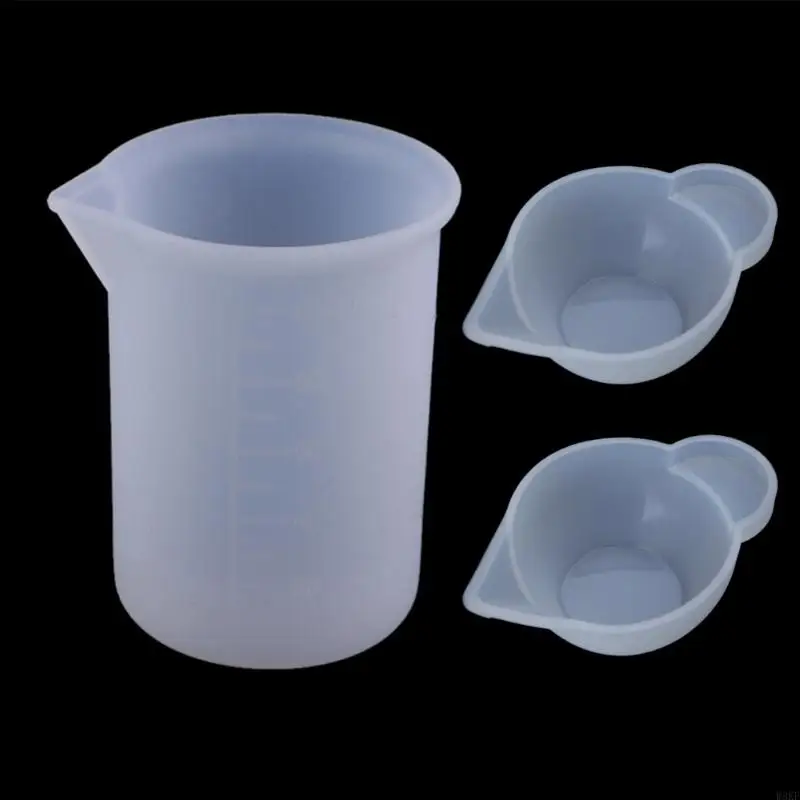 W8KF 6Pieces Silicone Measuring Cups Reusable Non-stick Silicone Mixing Pouring Cup