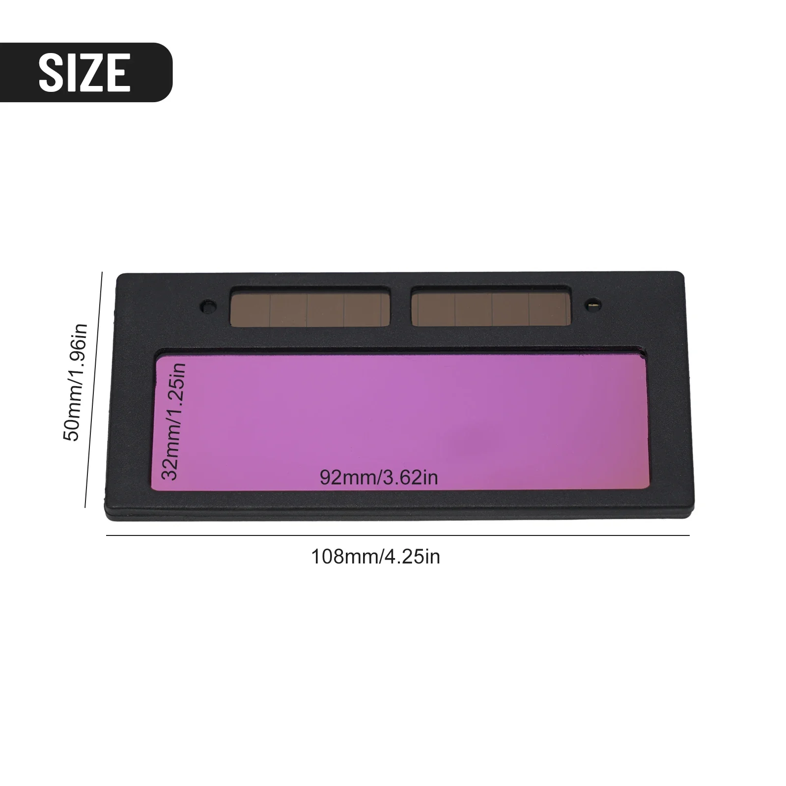 Lentes de soldagem com escurecimento automático, lente fotossensível lcd de 10.8x5cm, óculos solares, lente protetora de soldador, peça protetora de