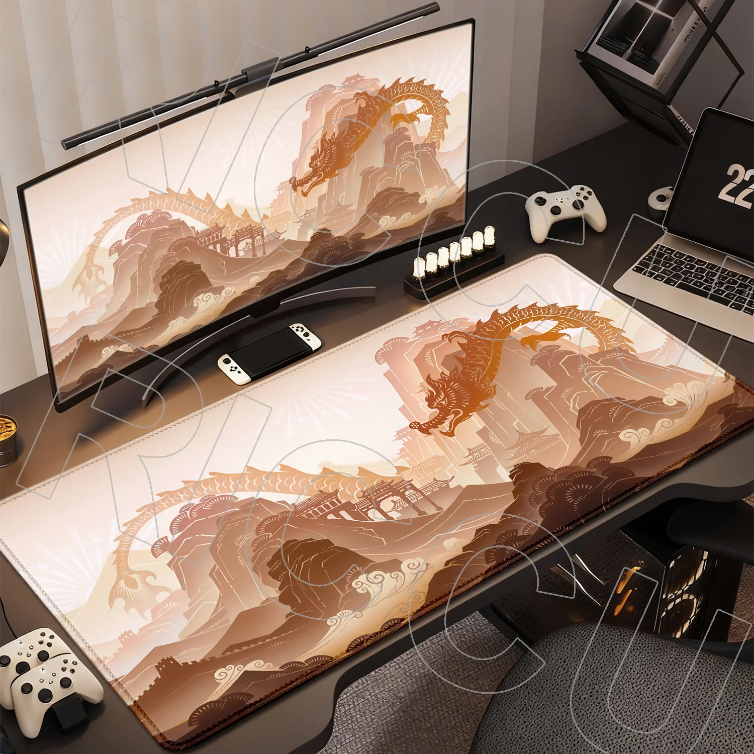 

XXL HD Large Placemat Desk Mat Office Carpet Mouse pad Chinese zodiac Gaming Keyboard Rubber MousePad Extended protective Pads