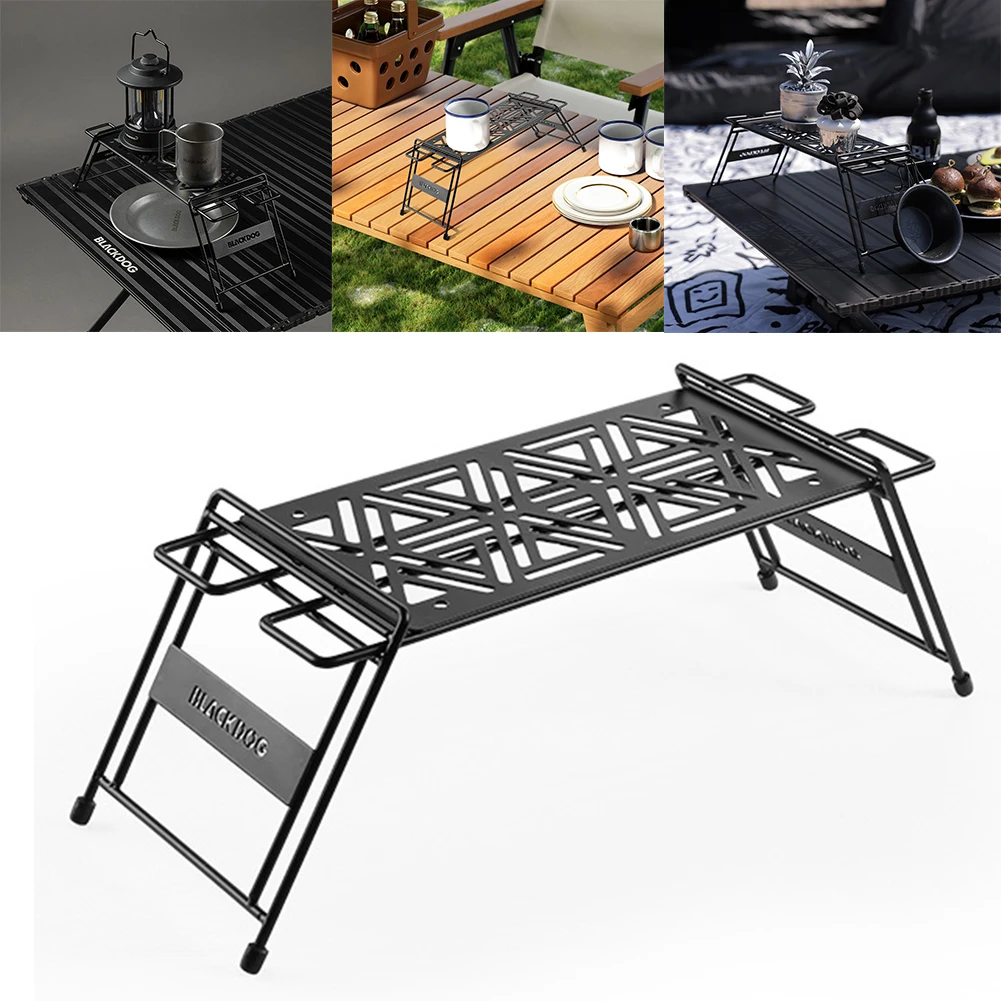 

Mini Camping Table Multi-Function Barbecue Accessory Shelf Portable Outdoor Picnic Rack for Camping Picnic