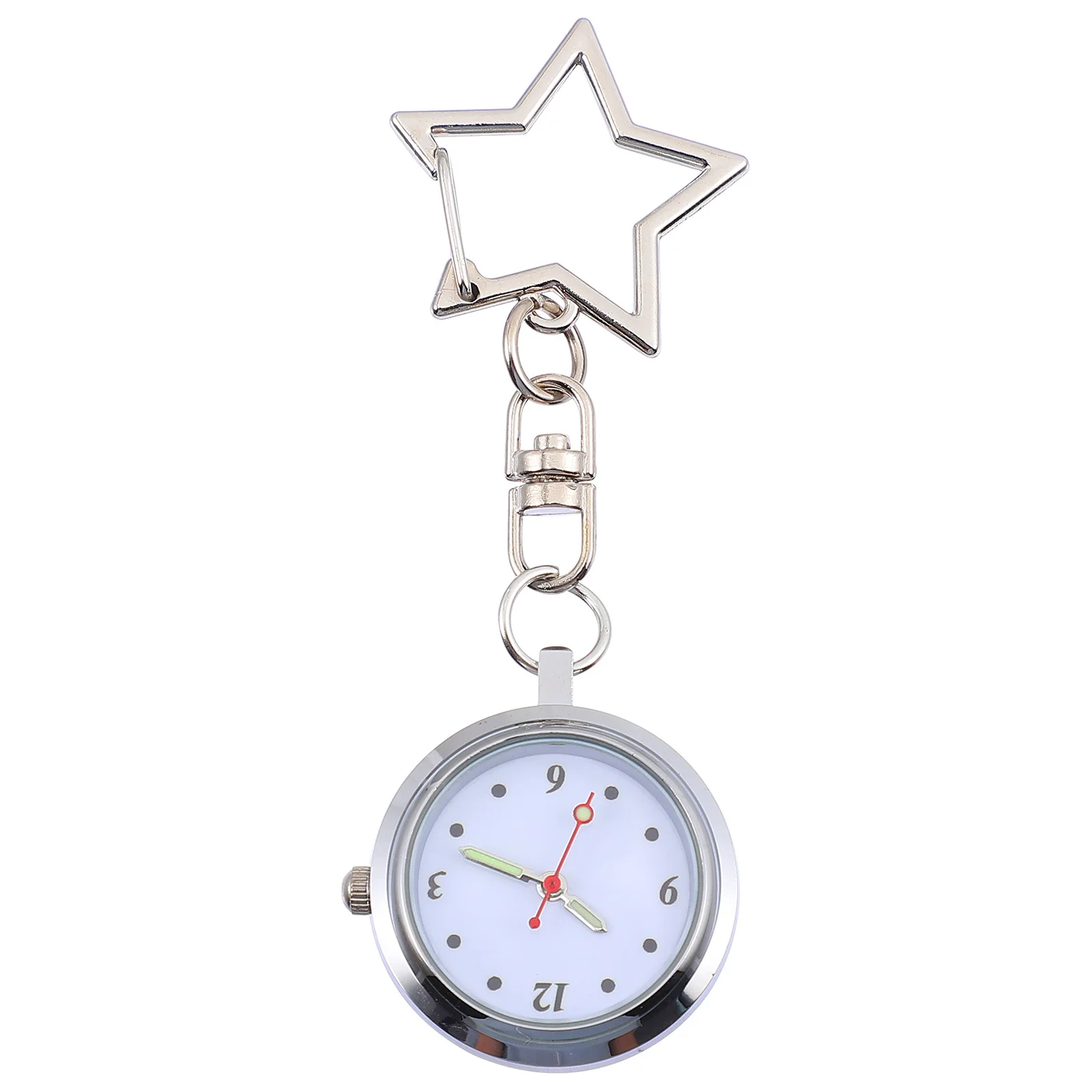 ممرضة ساعة الجيب نجمة معلقة مشبك التصميم الإبداعي العملي مستقرة الرعاية الصحية ساعة الصدر للممرضات النساء طاقم التمريض #4