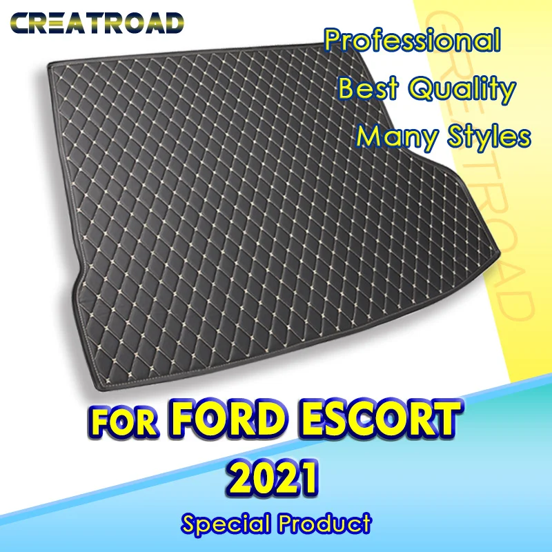 

Car Trunk Mat For Ford ESCORT 2021 Custom Car Accessories Auto Interior Decoration