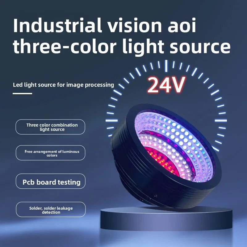 Industrial 3-Color Ring Combination LED Light Source for AOI – Machine ...