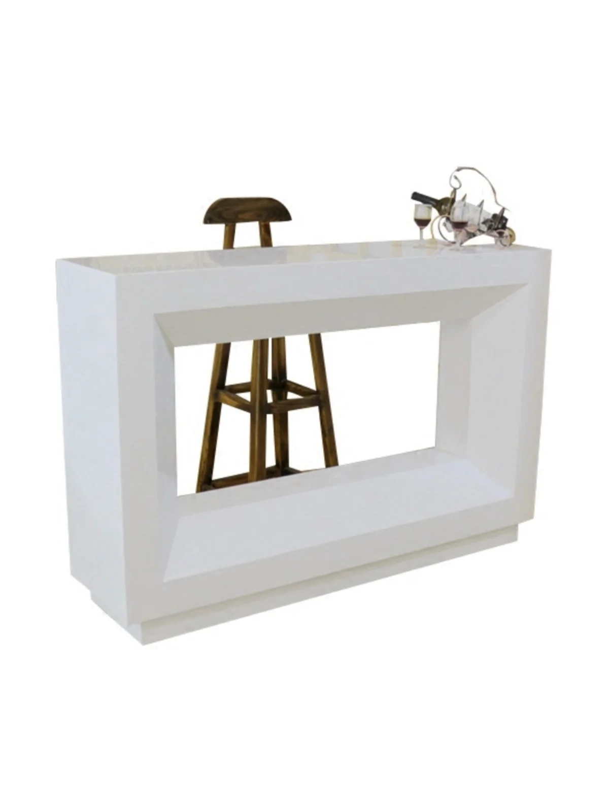 Light luxury household, simple modern partition, foyer, bar table