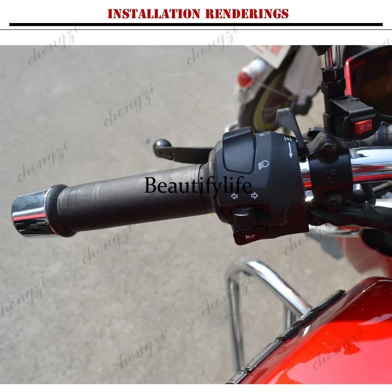 A69 aluminum alloy accessories 12V motorcycle switch electric heating handle cover constant temperature handle view 3