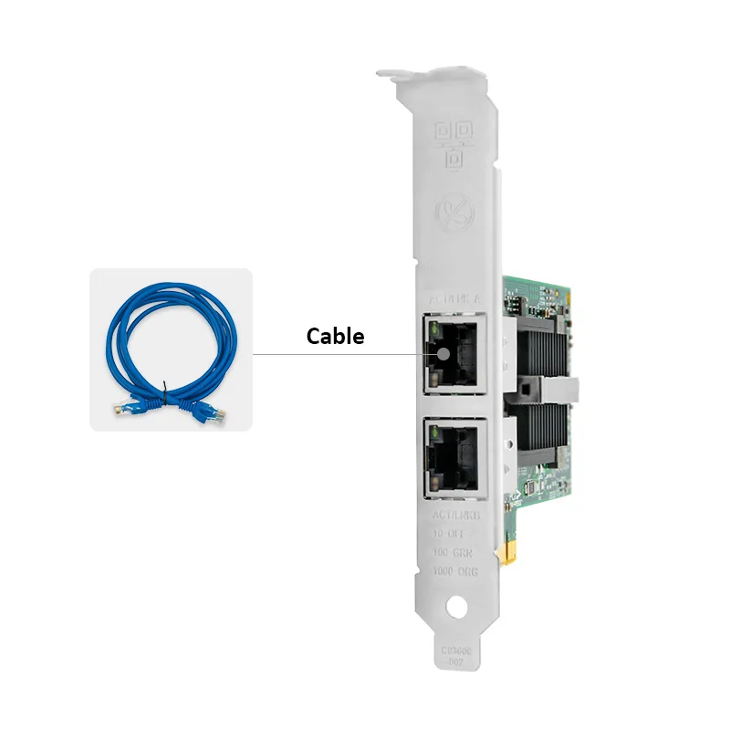 LR-LINK 9202PT Gigabit Ethernet Card сетевой адаптер PCI-Express x1 с двумя портами RJ45 Lan карта пк Intel 82575