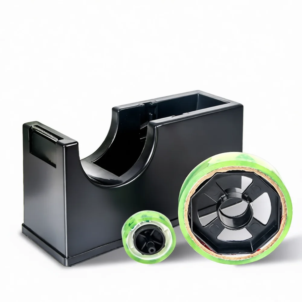 craft-tape-dispenser-desktop-plastic-stationery-cutter-portable-adhesive-holder-office-school-study-accessory