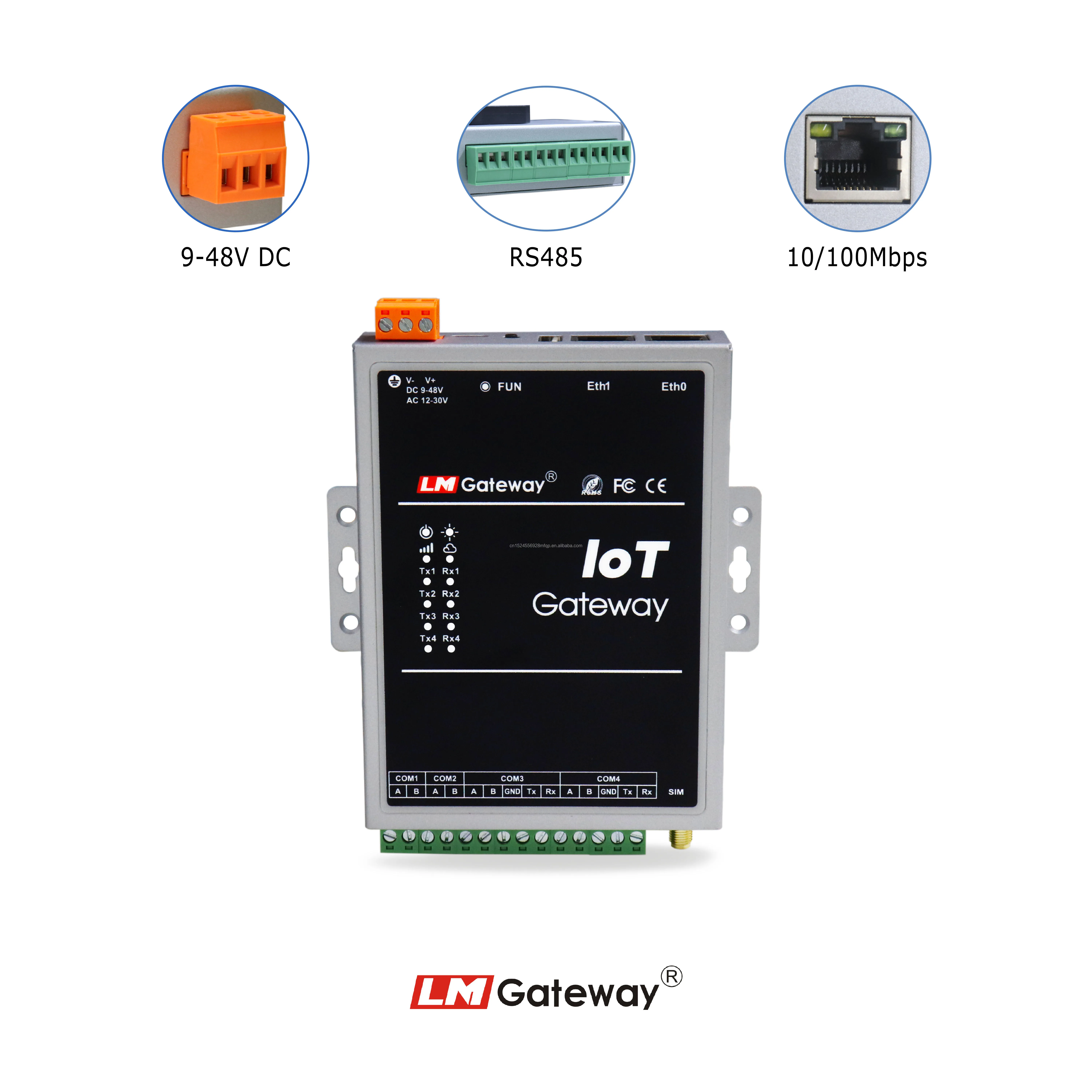 LM 4G ゲートウェイ 403 DLT645 IEC104 Modbus to BACnet MQTT エネルギー管理ゲートウェイ