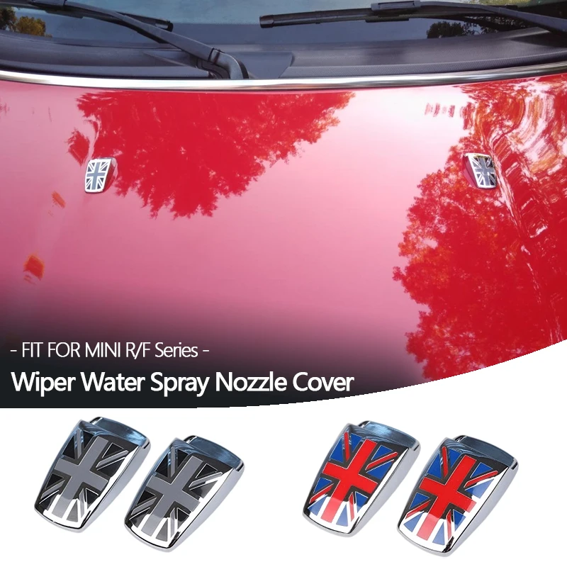 

2PCS/SET Car Window Wiper Water Spray Nozzle Cover For MINI Cooper R56 R55 R60 R61 R50 R53 F54 F55 F56 F60 Car Accessories