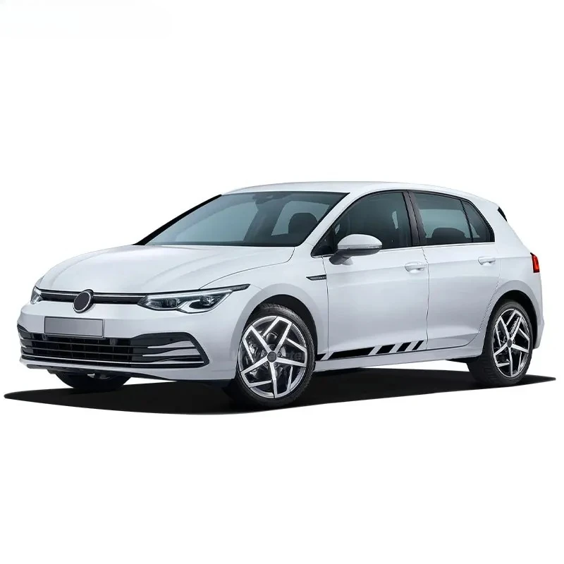 2 Pcs Door Side Stripes Stickers For VW Volkswagen Golf 8 MK8 GTI Clubsport Estate R Line Alltrack GTD GTE 2020 2021 2022 -