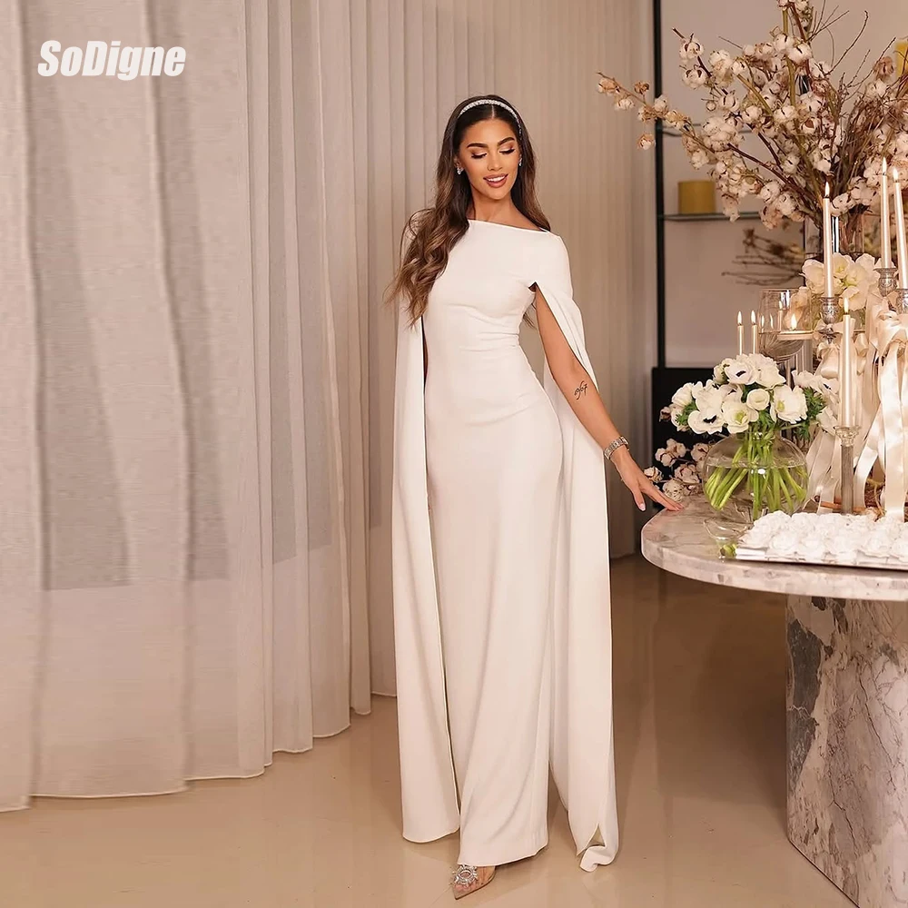 

﻿ SoDigne Mermaid Satin Wedding Dresses Cap Sleeves O-neck Bridal Dress 2026 Long Bride Gown vestidos de novia Customized