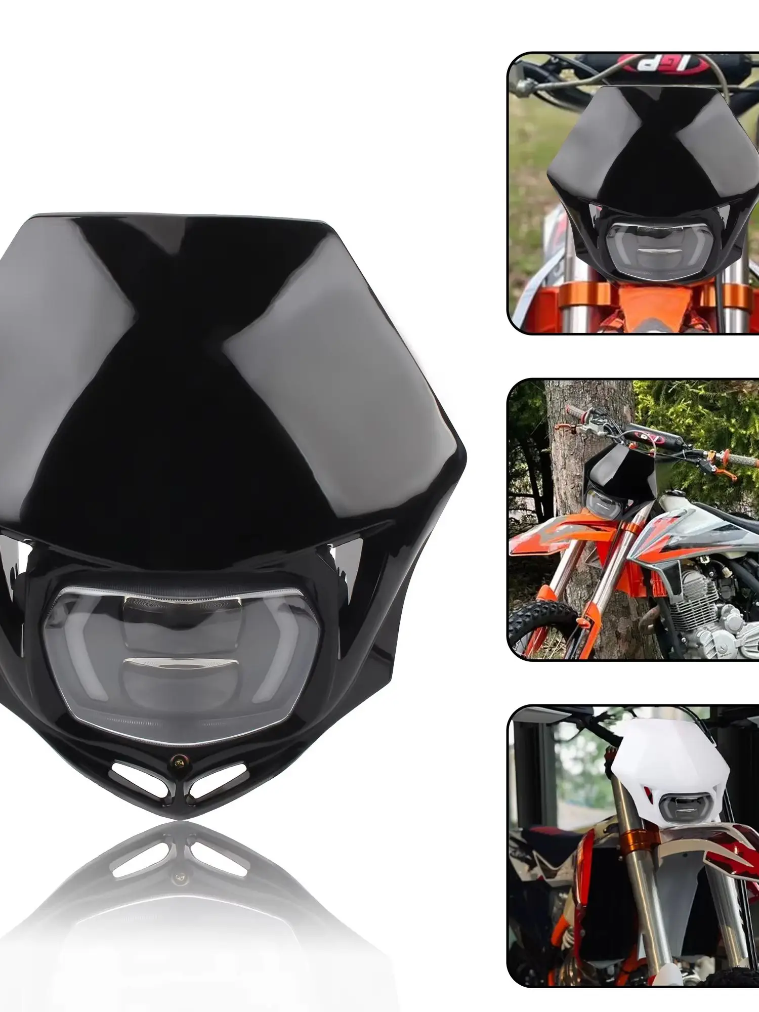 AliExpress PowerMotor Motorcycle LED Headlight Assembly Headlamp Fairing For KTM Husqvarna EXC SX SXF XC XCF TC TE 2016-2023 Dirt Bike Parts