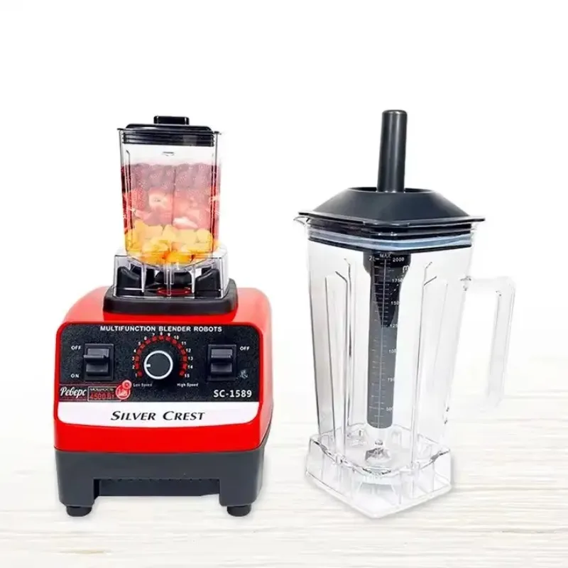 

Высококачественный двигатель 7630, большая мощность, 4500 Вт, двойные чашки, 2 л, чашки, соковыжималка, шейкер для молока, блендер, миксер для смузи, блендер