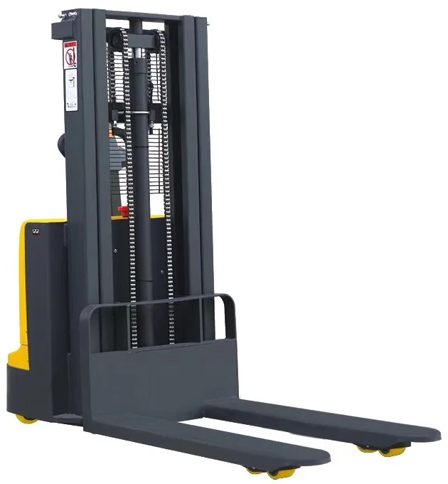 More Convenient and Timesaving Operation Faster Handling Efficiency Walkie Style Full Electric Pallet Stacker