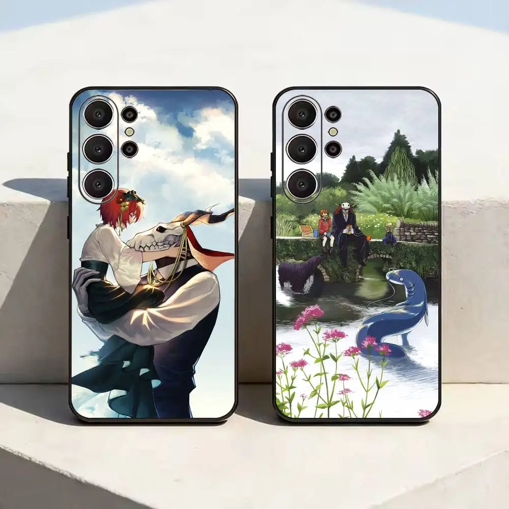 British Fairy Tale The Ancient Magus' Bride Soft Silicone Case for Samsung S26, S24, S21, S22, S23, S30, Ultra, FE, Lite-Black