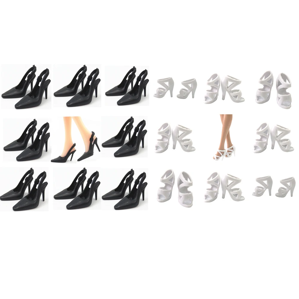 

NK 20 Pairs Sports Shoes For 11.5 Inch Doll Shoes Noble High Heels Fashion Sandals For 1/6 Doll Accessories Girl DIY Toy