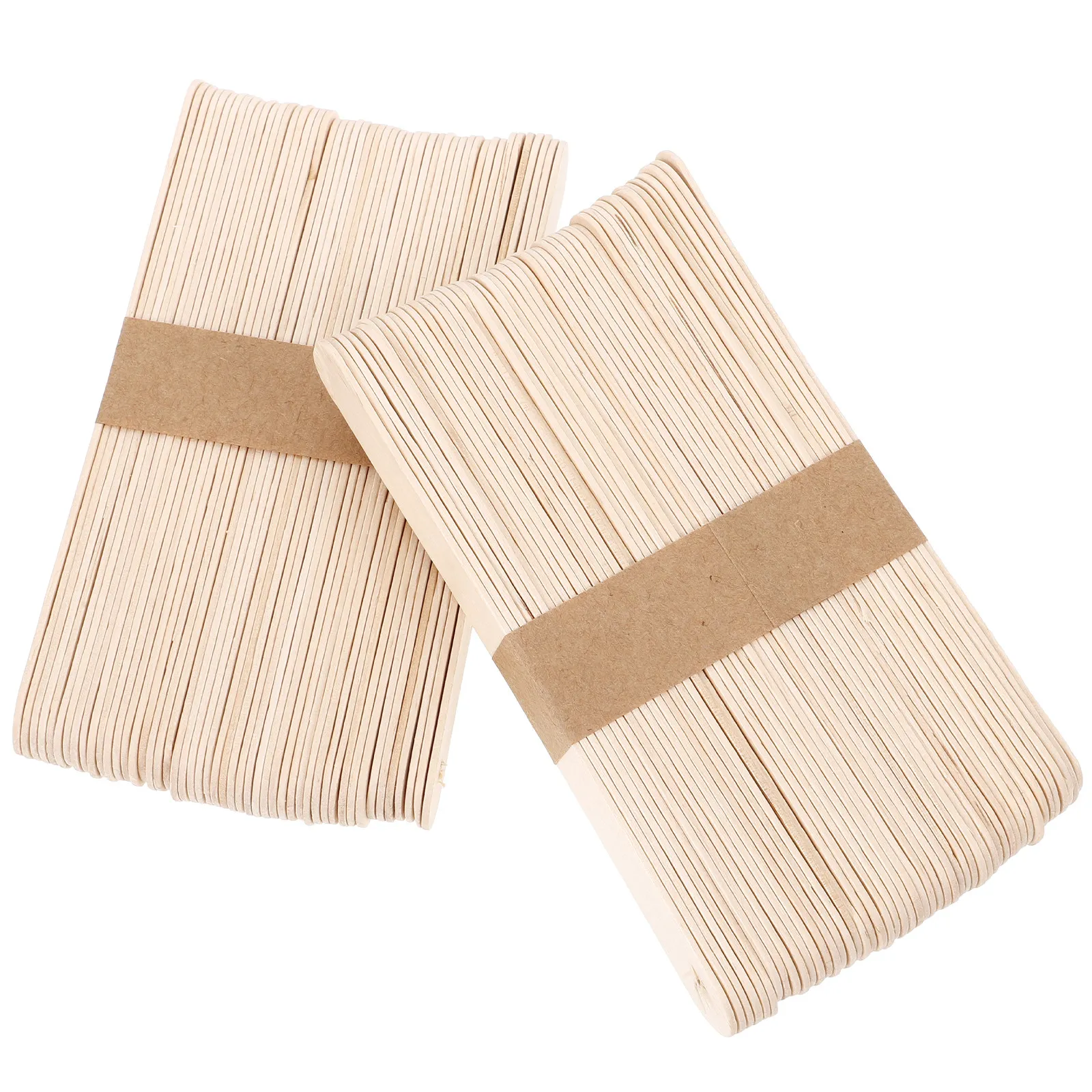 100Pcs Premium Natural Wood Bee Sticks for Crafts Ice Ice Pop Making DIY Food Grade Wooden Craft Sticks Large Bulk Pack