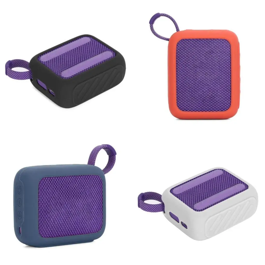

R53C Lightweight Silicone Cover for GO4 Speaker Case Sleeve AntiScratch and Dustproof Case Easy to Carry Protective Case