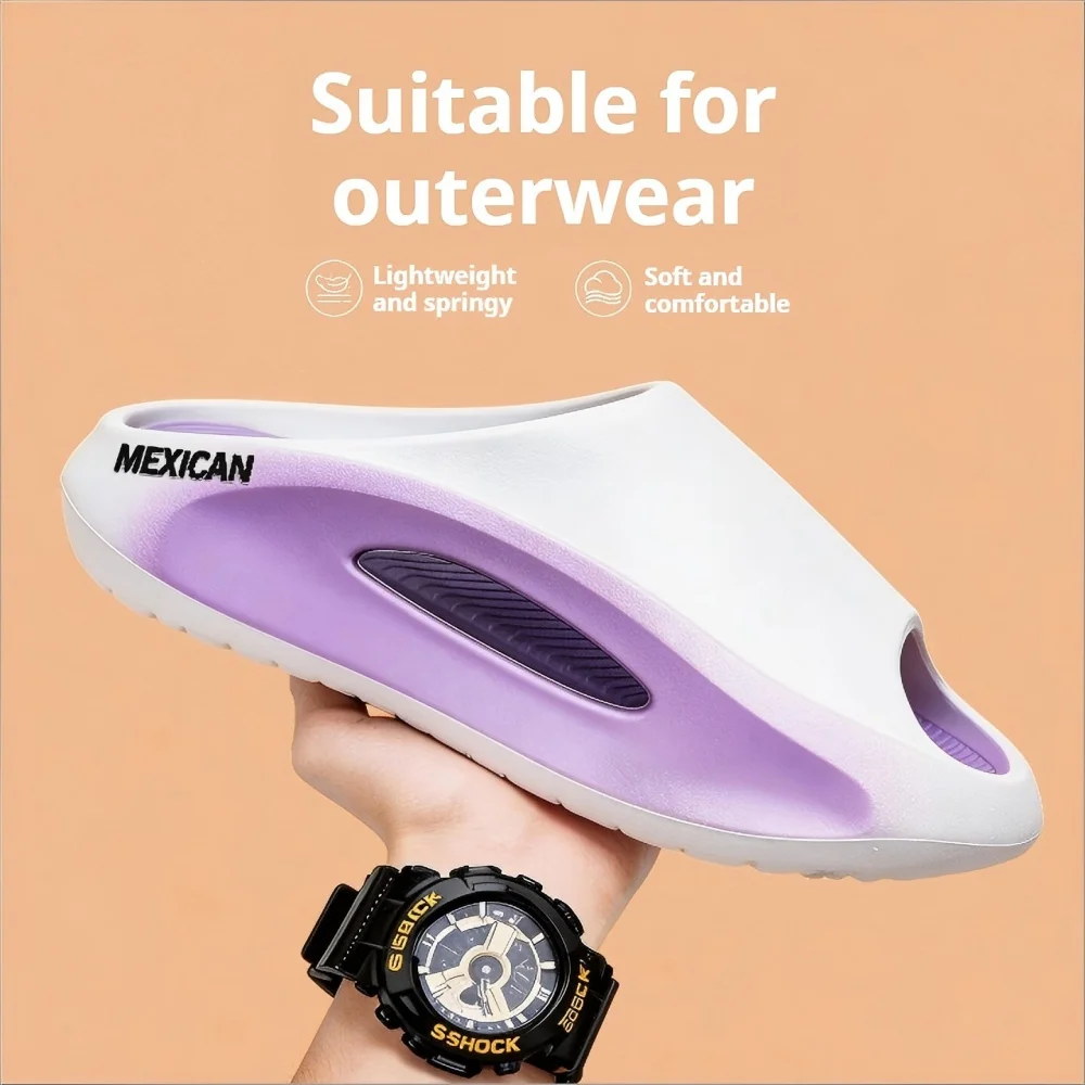 Outdoor-Sportpantoffeln für Herren, hochwertige Kontrastfarben, modischer neuer Stil, geeignet für den Außen- und Heimgebrauch, gleicher Stil – Detail 4