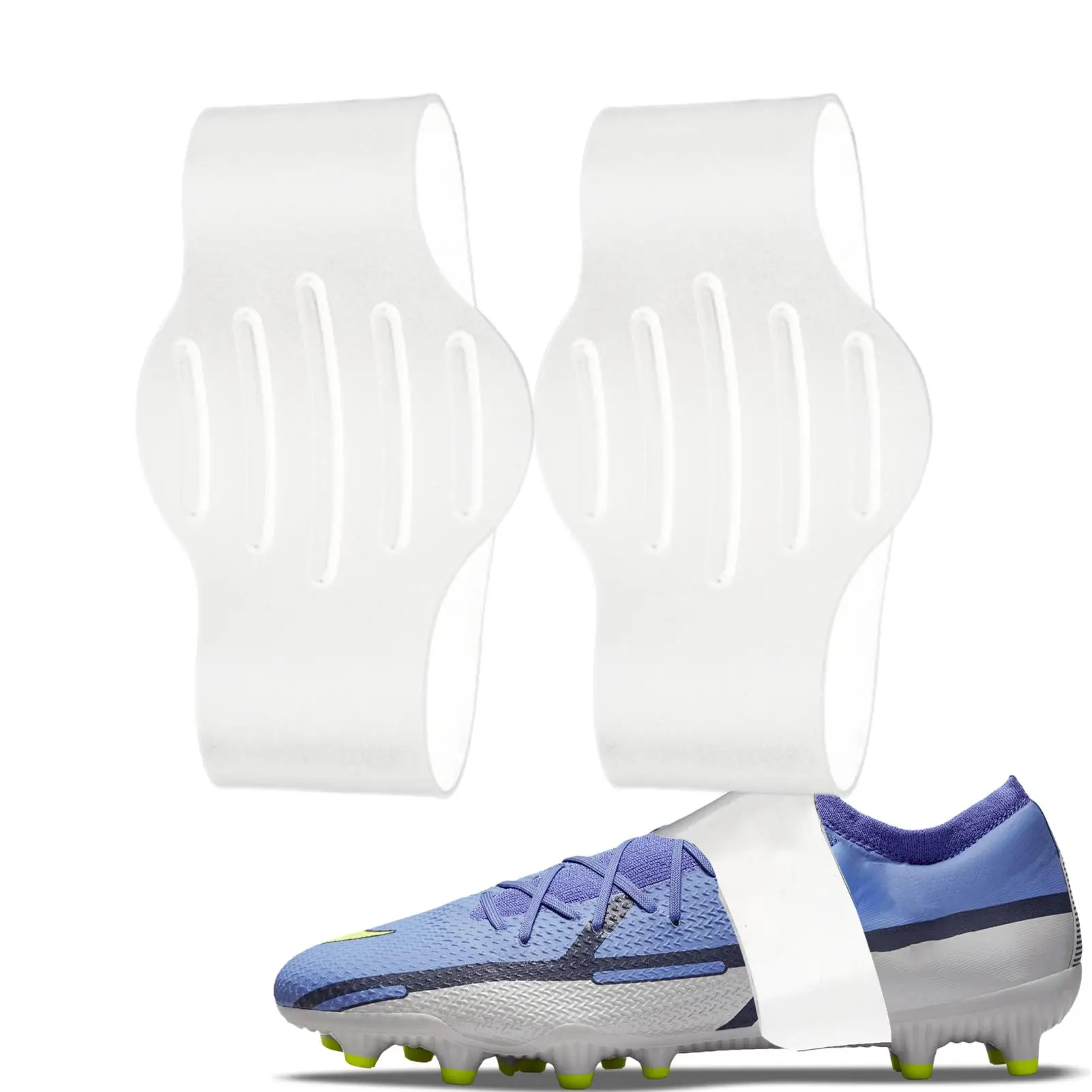 1Pair Football Soccer Lace Bands Youth  Premium Silicone Lace Cover For Soccer Cleats Shoe Lace Bands
